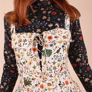 Samantha Pleet Shield Dress in Ivory Illuminated